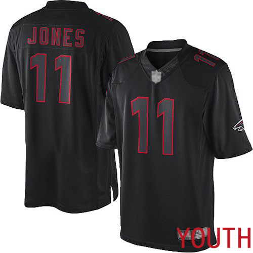 Atlanta Falcons Limited Black Youth Julio Jones Jersey NFL Football #11 Impact